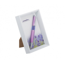 Ручка подарочная Langres Lavender сиреневая в белой фоторамке LS.402003-28