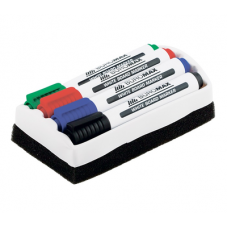 Набор маркеров для досок Buromax с губкой 4 цвета BM.8800-84
