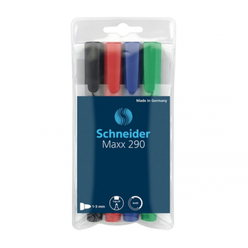 Набор маркеров для досок Schneider 290 Maxx 4 цвета S129094