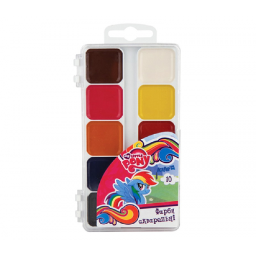 Краски акварельные Kite Little Pony 10 цветов LP17-060